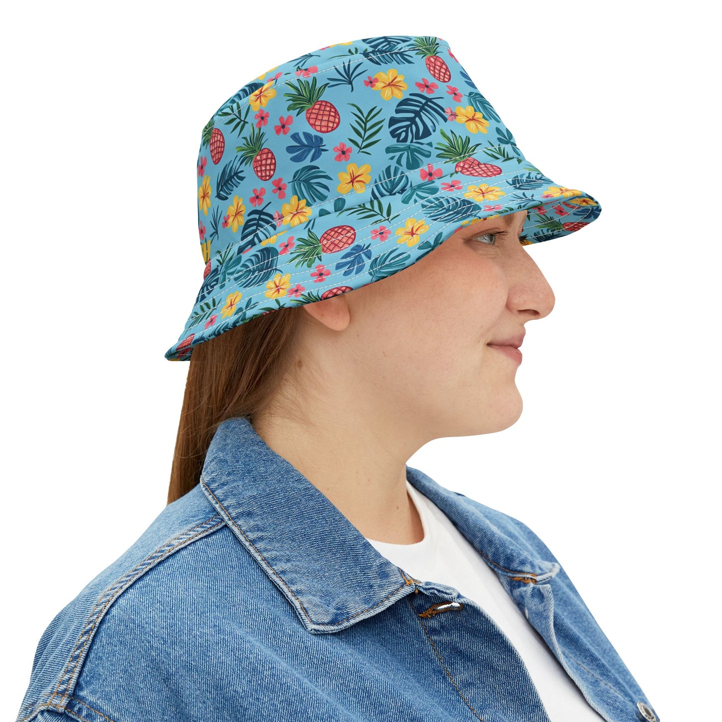 Pineapple Bucket Hat: Oceanic Oasis