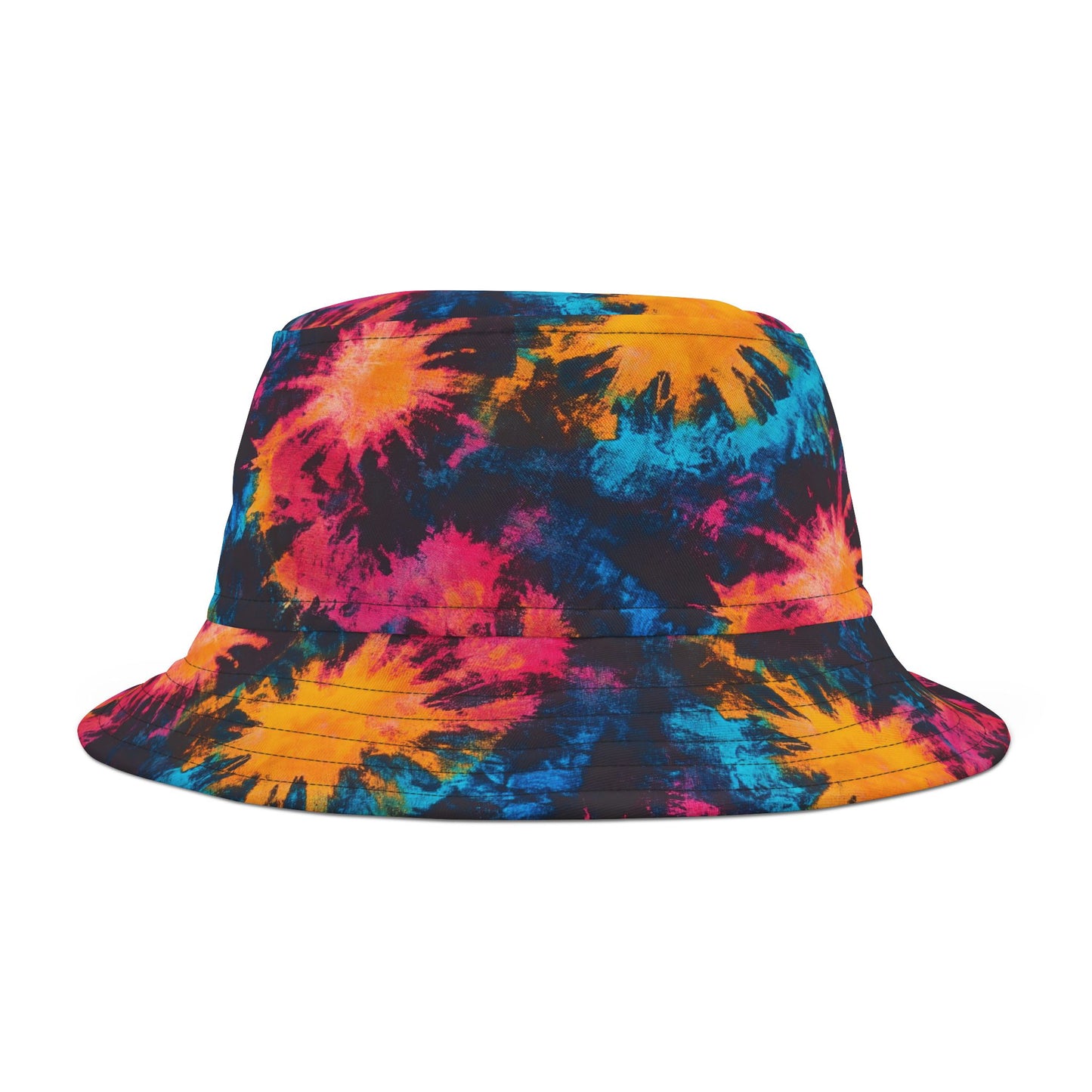 Tie Dye Bucket Hat: Sunset Spiral