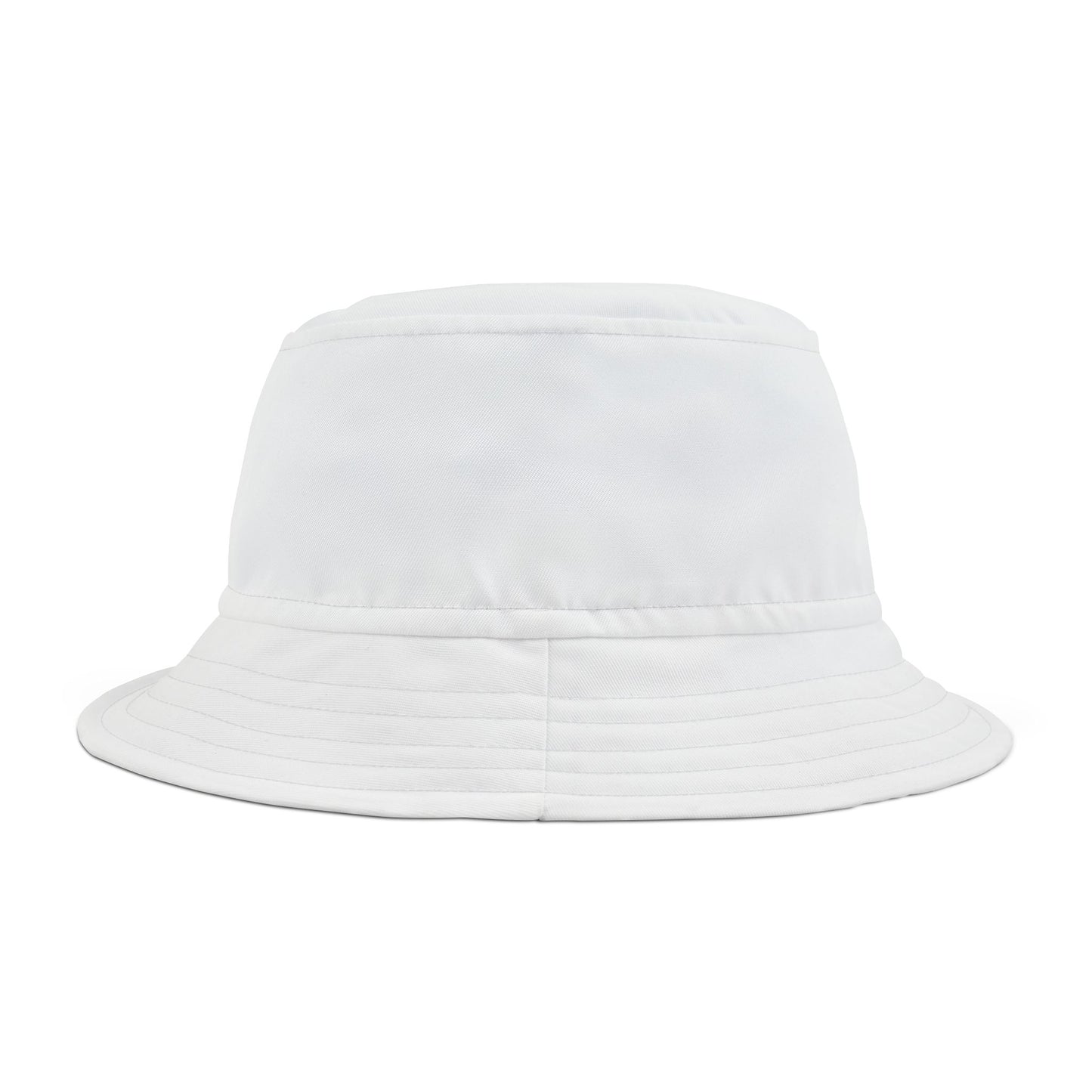 Plain Bucket Hat: Plain White