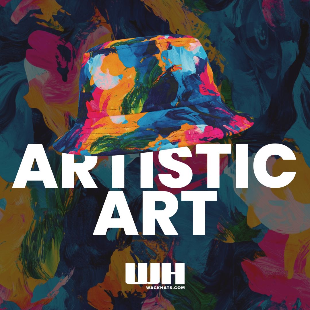 Abstract Bucket Hat: Artistic Art