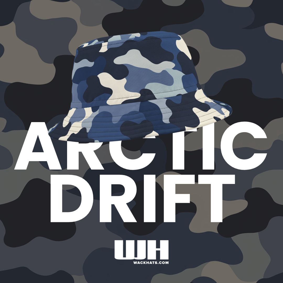 Camo Bucket Hat: Arctic Drift