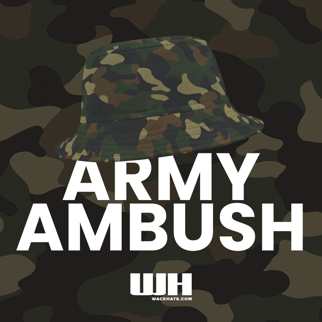 Camo Bucket Hat: Army Ambush