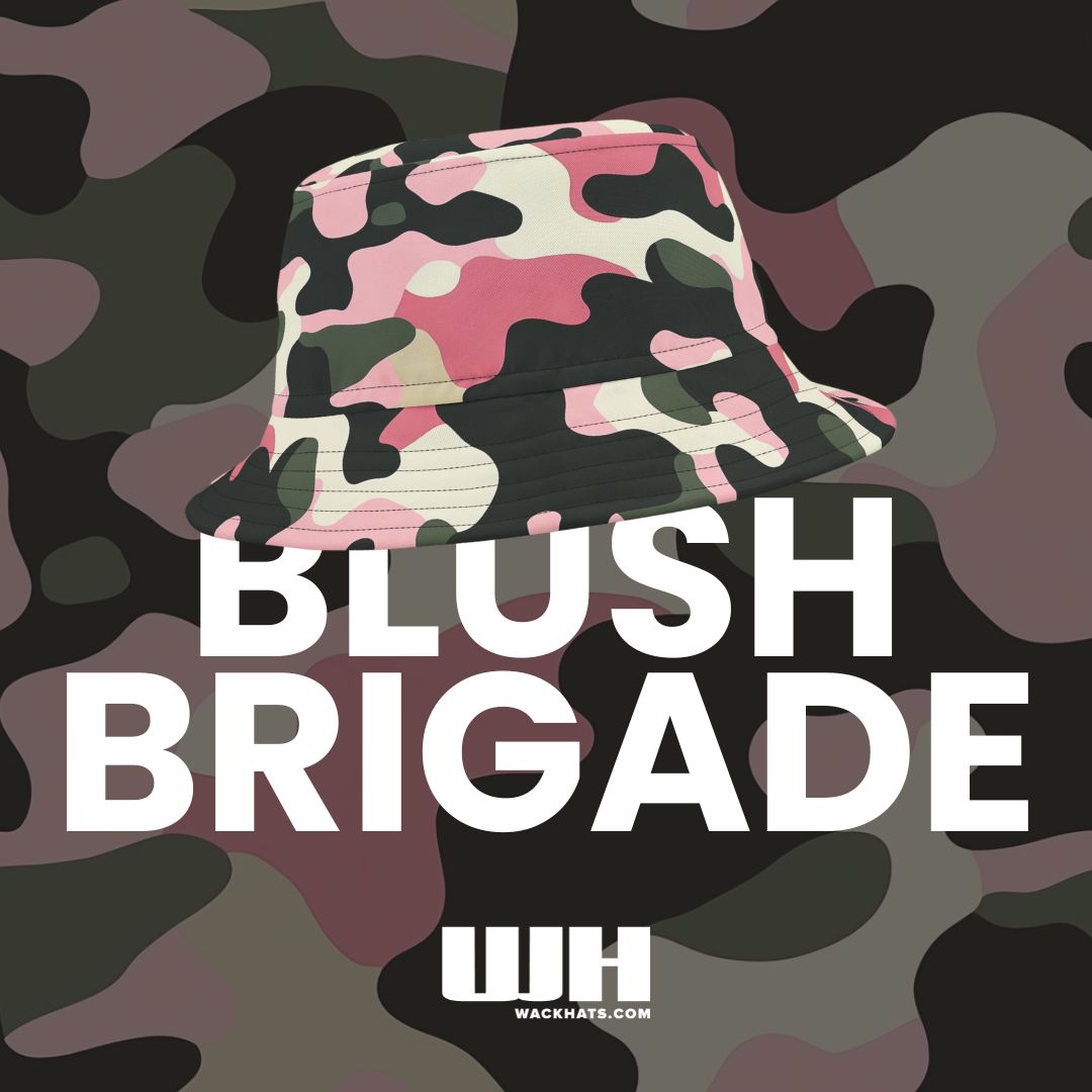 Camo Bucket Hat: Blush Brigade