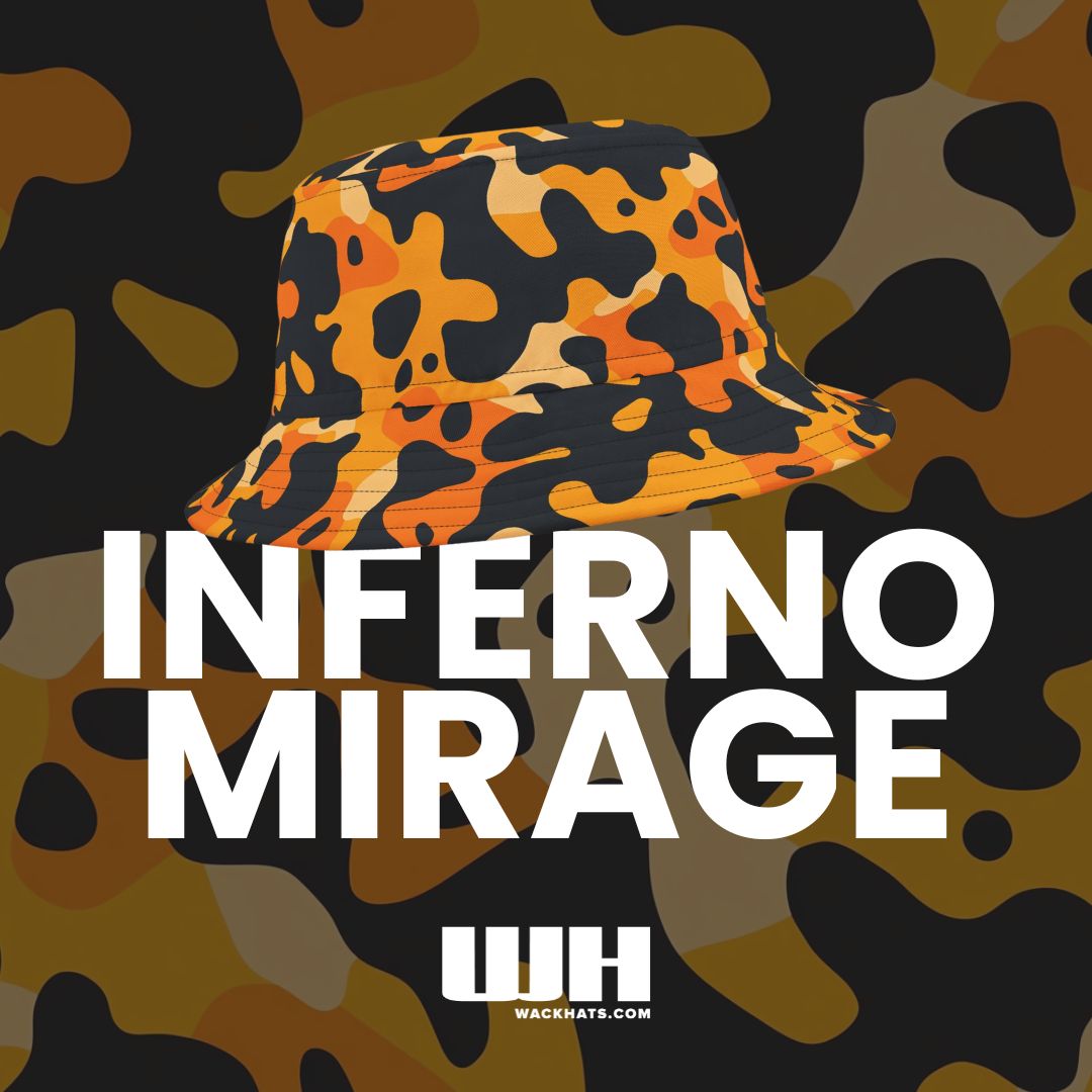 Camo Bucket Hat: Inferno Mirage