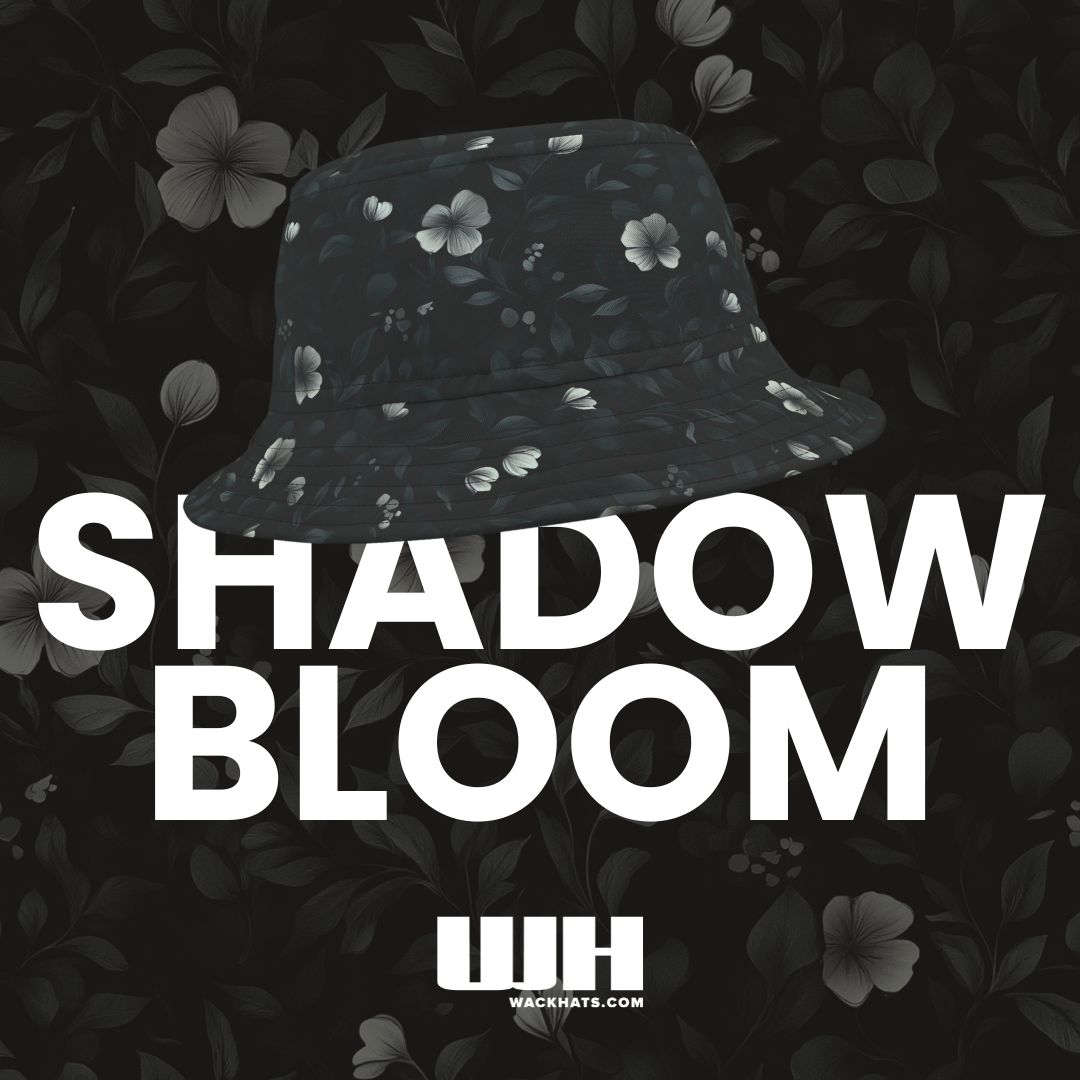 Floral Bucket Hat: Shadow Bloom