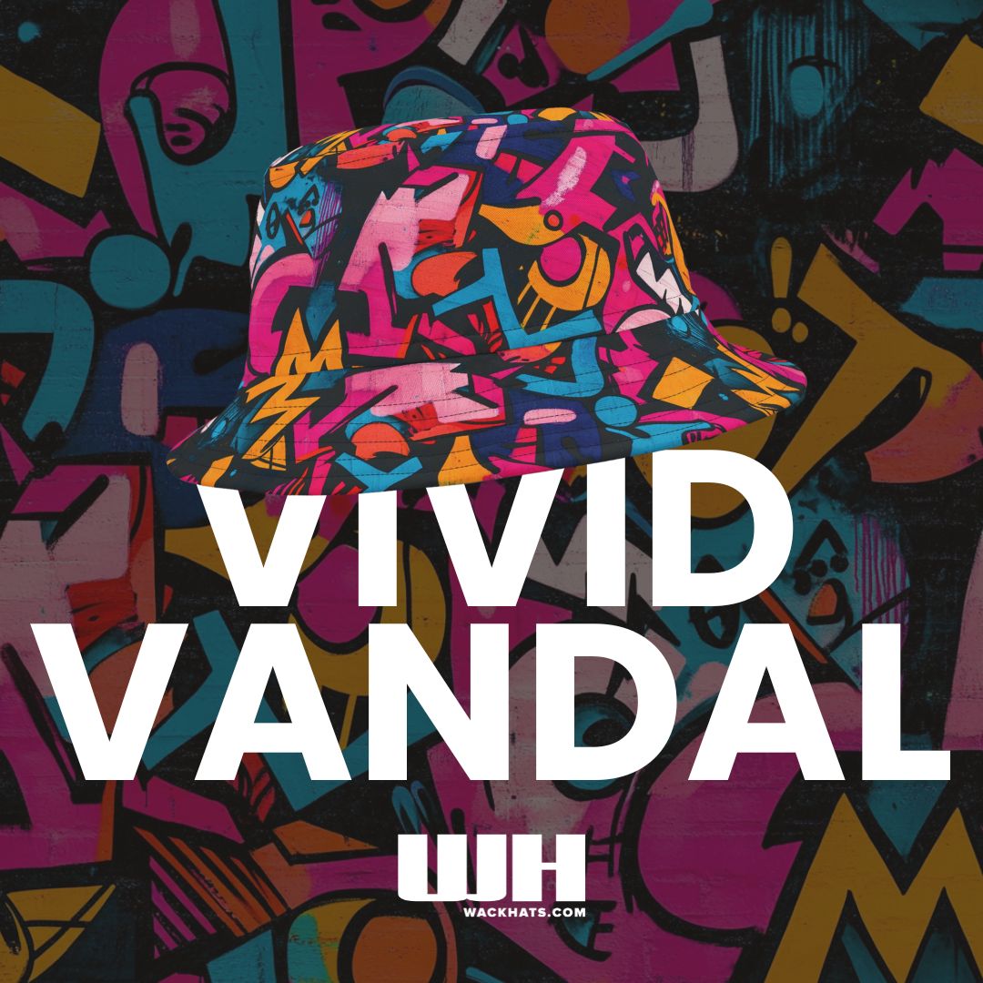 Graffiti Bucket Hat: Vivid Vandal