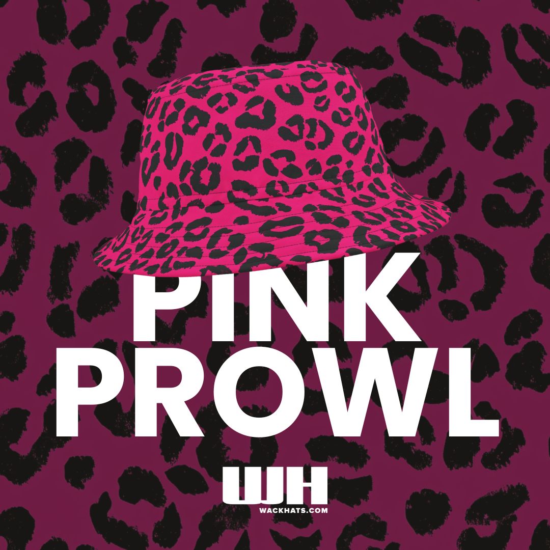 Leopard Print Bucket Hat: Pink Prowl