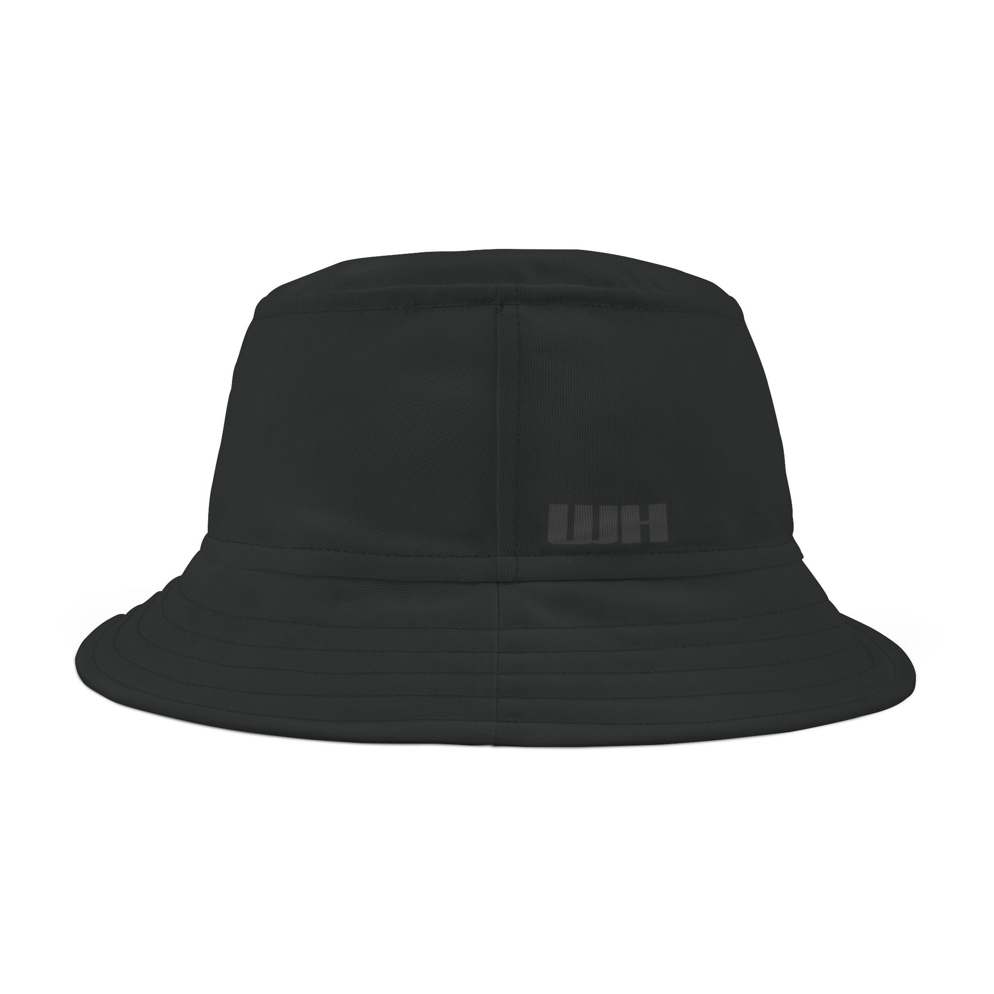 Plain Bucket Hat Plain Black Back Black