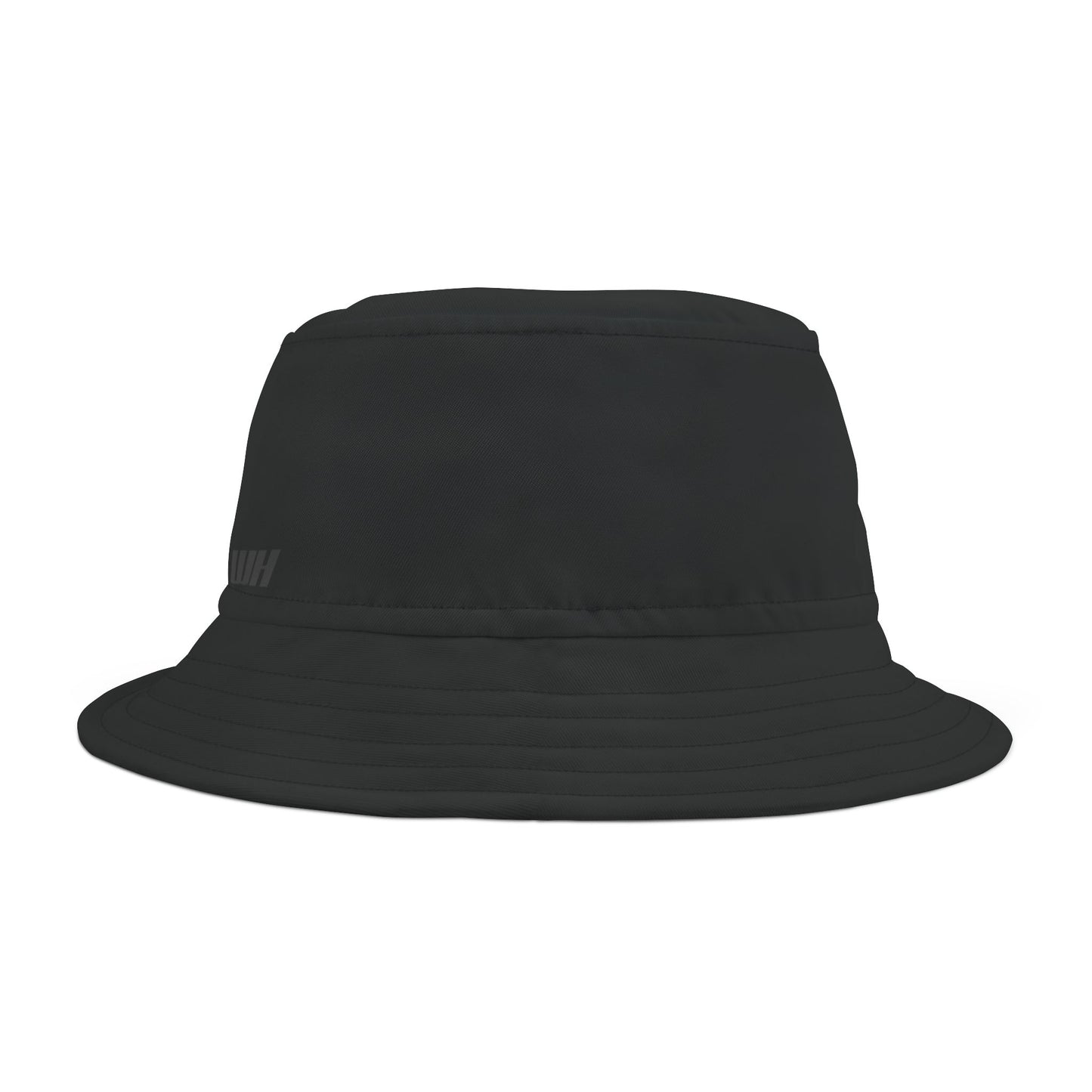 Plain Bucket Hat Plain Black Left Black